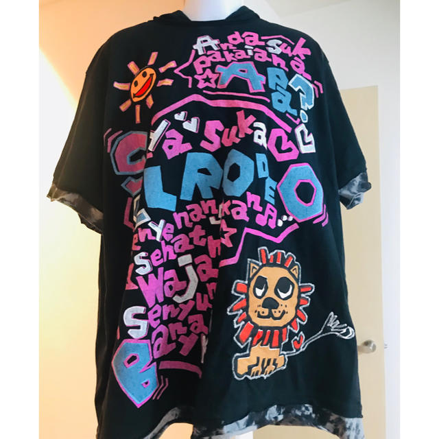 EL RODEO(エルロデオ)のEL RODEO ライオン半袖パーカー レディースのトップス(Tシャツ(半袖/袖なし))の商品写真