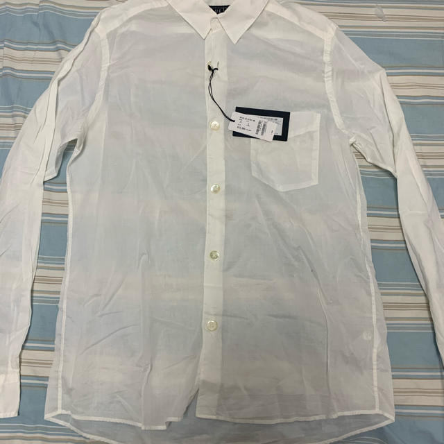 TOMORROWLAND(トゥモローランド)のトゥモローランド　BLUE WORK　白　シャツ　Lサイズ　タグ付　新品　送料込 メンズのトップス(シャツ)の商品写真