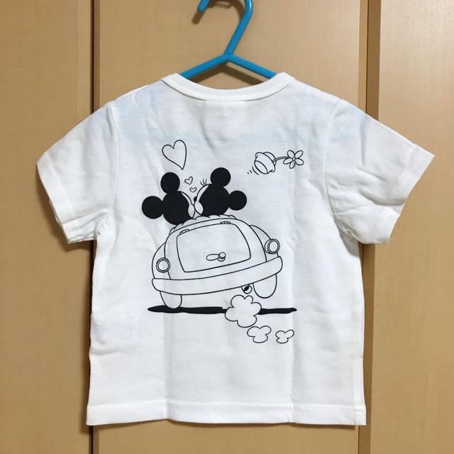 ANAP Kids(アナップキッズ)のANAP Kids ドライブミッキーミニー　ポッケ付きTシャツ キッズ/ベビー/マタニティのベビー服(~85cm)(Ｔシャツ)の商品写真