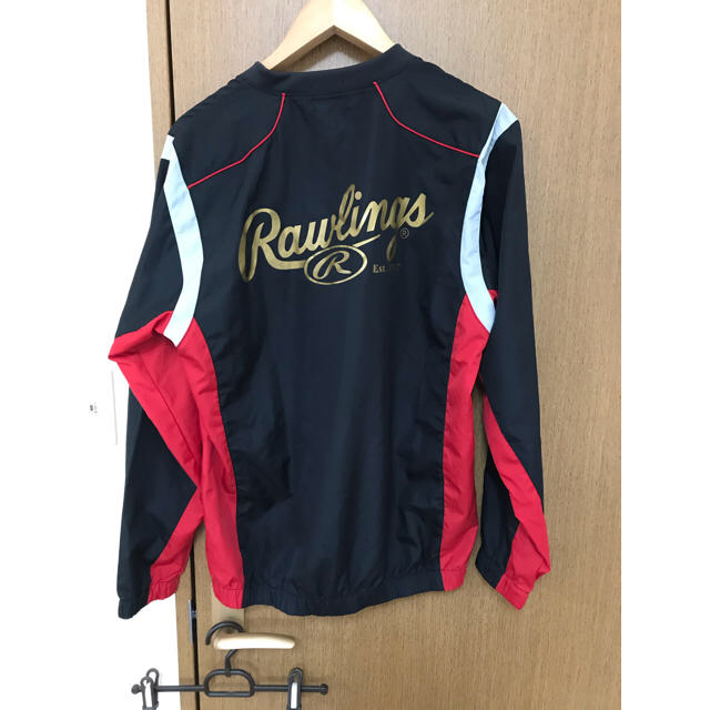 Rawlings(ローリングス)のローリングス　Vジャン　ブラック　Lサイズ スポーツ/アウトドアの野球(ウェア)の商品写真