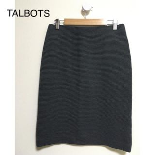 タルボット(TALBOTS)の美品　ストレッチ　タイト　スカート　チャコールグレー(ひざ丈スカート)