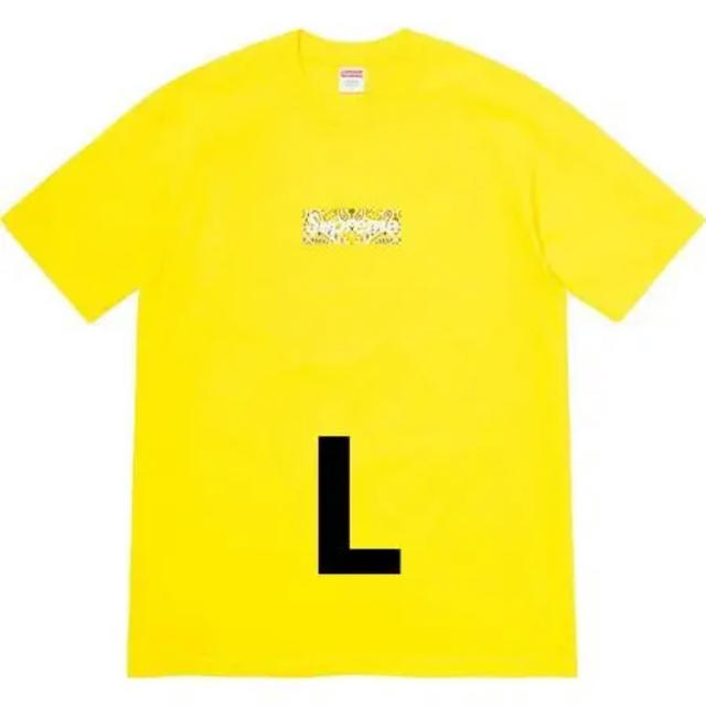 Supreme Bandana Box Logo Tee Yellow L 黄色