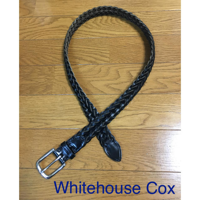 Whitehouse Cox レザーメッシュベルト　30インチ