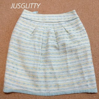 ジャスグリッティー(JUSGLITTY)のJUSGLITTY 春ツイード スカート(ミニスカート)