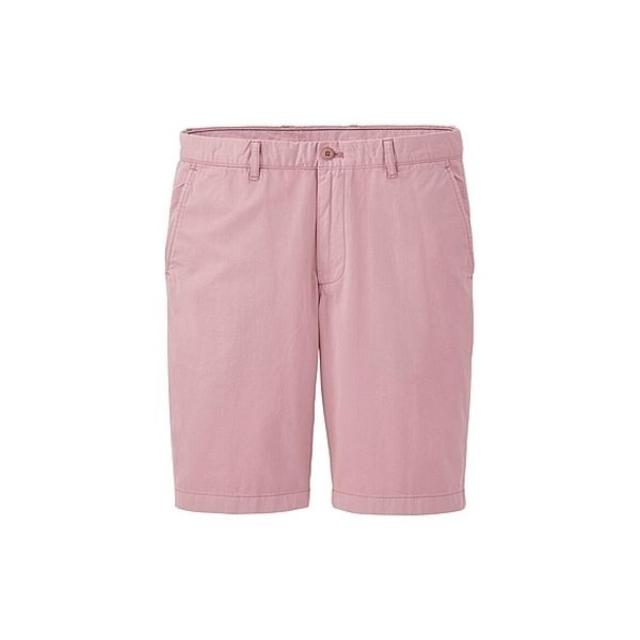UNIQLO(ユニクロ)のユニクロ　チノ　ハーフパンツ　ピンク　M　ショートパンツ　短パン メンズのパンツ(ショートパンツ)の商品写真