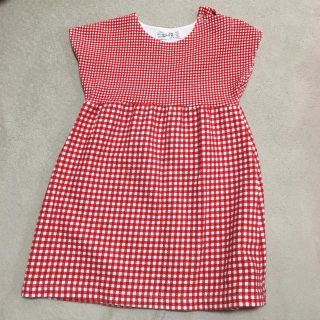 ザラキッズ(ZARA KIDS)のZara kids チェックワンピース(ワンピース)