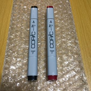 同梱220円！COPIC コピック　2本セット　赤、黒(カラーペン/コピック)