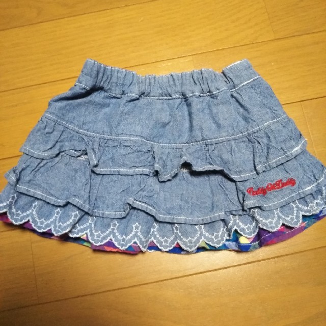 daddy oh daddy(ダディオーダディー)のリバーシブルスカラップレーススカート★DaddyohDaddy キッズ/ベビー/マタニティのベビー服(~85cm)(スカート)の商品写真