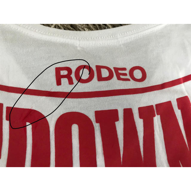 RODEO CROWNS(ロデオクラウンズ)の新品 RCWB 白 Ｔシャツ フリーサイズ レディースのトップス(Tシャツ(半袖/袖なし))の商品写真