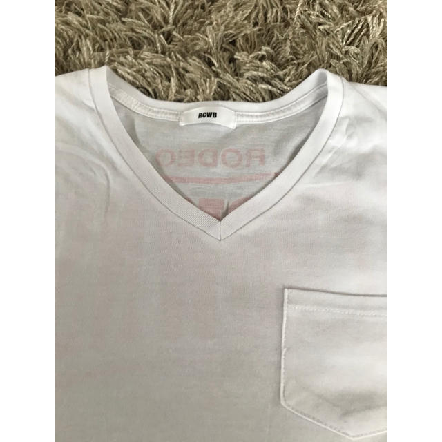 RODEO CROWNS(ロデオクラウンズ)の新品 RCWB 白 Ｔシャツ フリーサイズ レディースのトップス(Tシャツ(半袖/袖なし))の商品写真