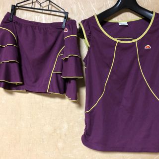 エレッセ(ellesse)の美品・エレッセテニスウエア　上下セット(ウェア)