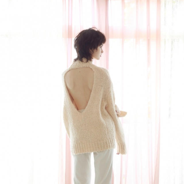 ニット/セーター Rosary moon - rosary moon   Fluffy Back Open Pullover
