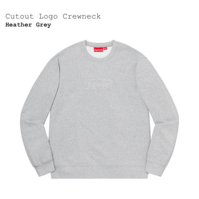 supreme XL サイズ Cutout Logo Crewneck