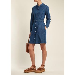 アーペーセー(A.P.C)の大人気完売 A.P.C. デニムOP Chloe EDIT.FOR LULU(ひざ丈ワンピース)