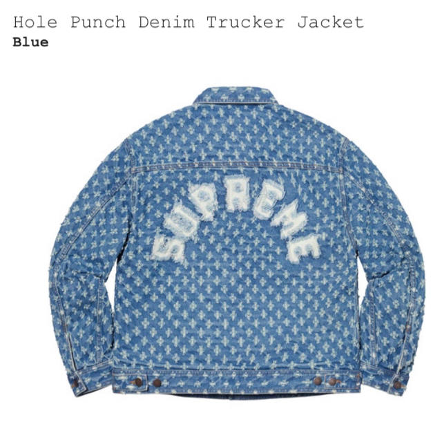 Gジャン/デニムジャケットSupreme Hole Punch Denim Trucker Jacket