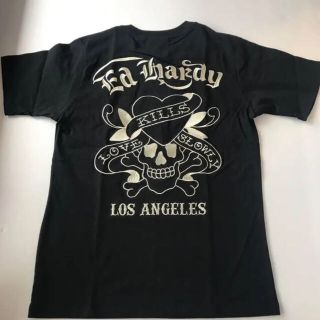 エドハーディー(Ed Hardy)のエドハーディ 天竺ラブキル刺繍T-shirtブラックL新品(Tシャツ/カットソー(半袖/袖なし))