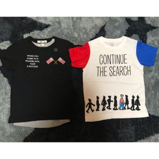 ユニクロ(UNIQLO)の新品　ユニクロキッズ　ライドオン　Tシャツ 120cm  二枚(Tシャツ/カットソー)