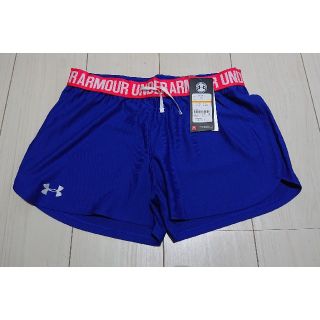 アンダーアーマー(UNDER ARMOUR)の新品・未使用 アンダーアーマー ショート ランニング パンツ レディース ブルー(ウェア)