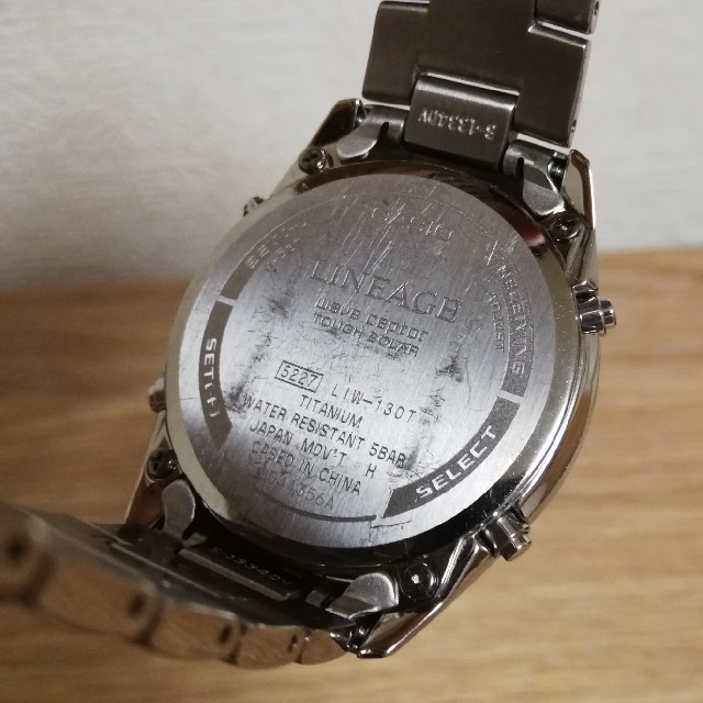 CASIO(カシオ)のCASIO リニエージ LIW-130TDJ-1AJF　ソーラー電波　チタン メンズの時計(腕時計(アナログ))の商品写真