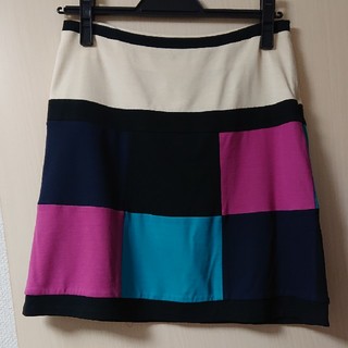 グレースコンチネンタル(GRACE CONTINENTAL)のダイアグラム  配色タイトスカート(ミニスカート)