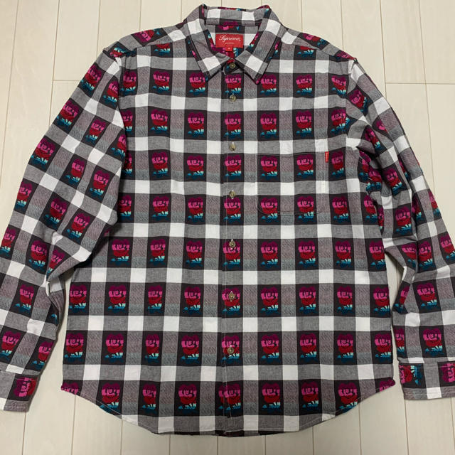 2019 Supreme  Rose Buffalo Plaid Shirt