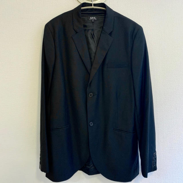 A.P.C(アーペーセー)の値下A.P.Cメンズ テーラードジャケット黒ブラック メンズのジャケット/アウター(テーラードジャケット)の商品写真