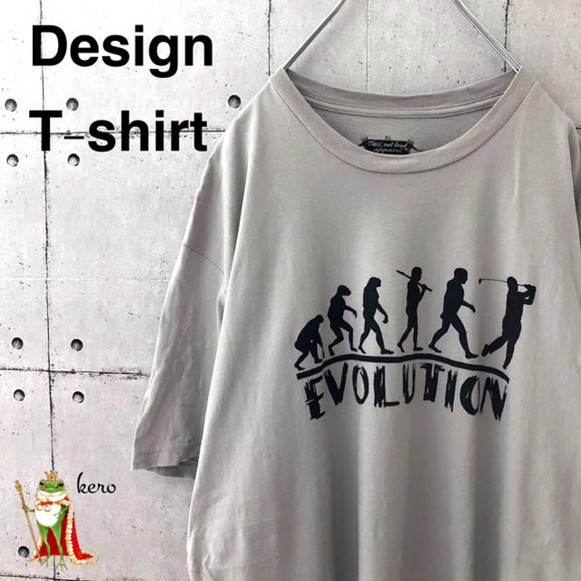 【USA輸入】特価！プリント Tシャツ 原人 EVOLUTION 進化 メンズのトップス(Tシャツ/カットソー(半袖/袖なし))の商品写真