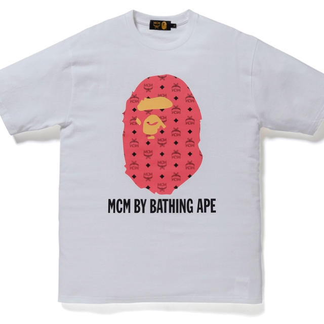 Tシャツ/カットソー(半袖/袖なし)MCM × A BATHING APE BIG APE HEAD Tシャツ