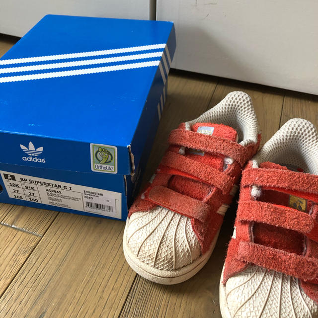 Bonpoint(ボンポワン)の☆美品☆bonpoint x adidas コラボ スニーカー 16.5 キッズ/ベビー/マタニティのキッズ靴/シューズ(15cm~)(スニーカー)の商品写真