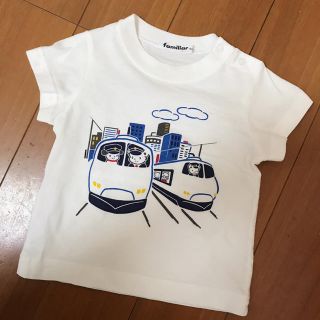 ファミリア(familiar)のfamiliar ファミリア おはなしTシャツ 新幹線(Ｔシャツ)