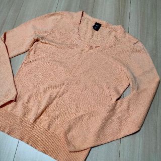 ギャップ(GAP)のGAP　ギャップ　長袖カットソー　サーモンピンクオレンジ(カットソー(長袖/七分))