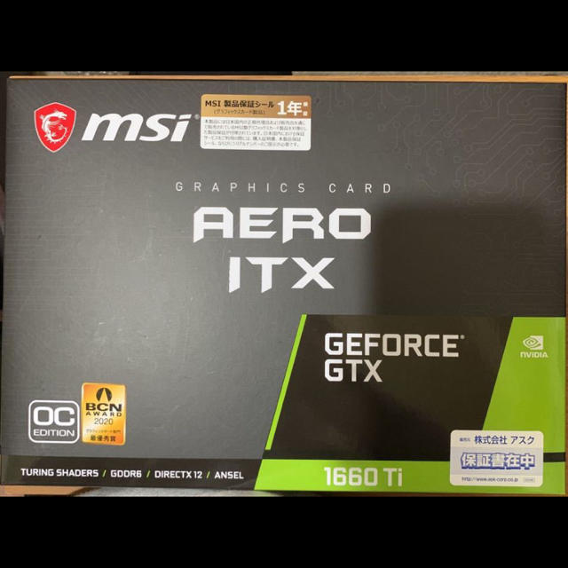 msi GeForce GTX 1660 TI AERO ITX 6G