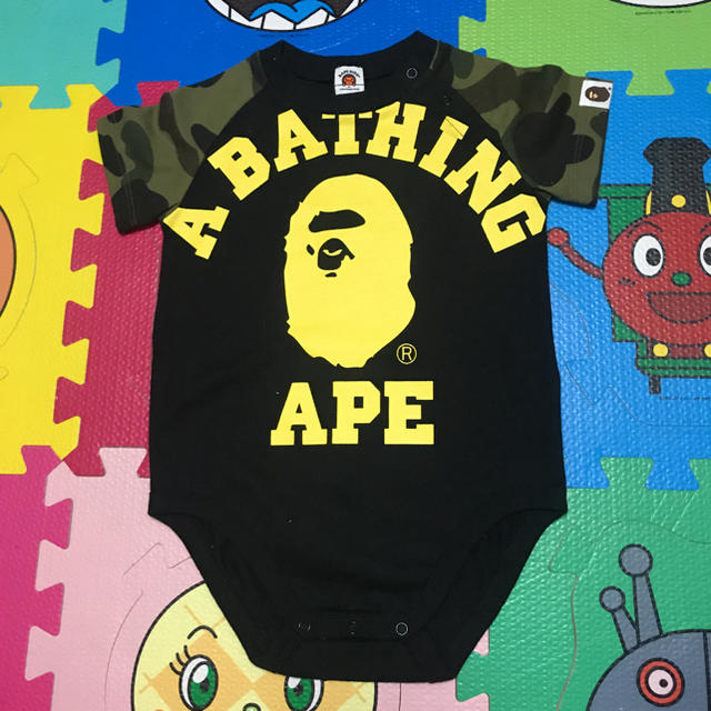 A BATHING APE(アベイシングエイプ)のbape kids キッズ/ベビー/マタニティのベビー服(~85cm)(ロンパース)の商品写真