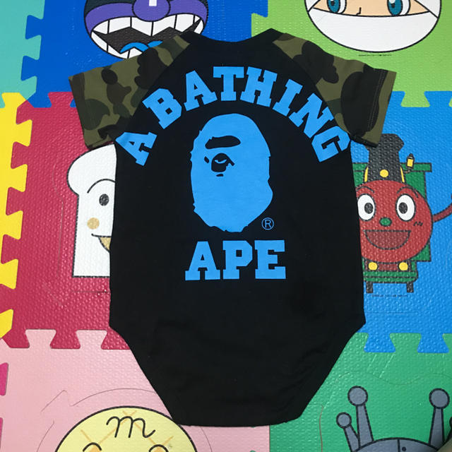 A BATHING APE(アベイシングエイプ)のbape kids キッズ/ベビー/マタニティのベビー服(~85cm)(ロンパース)の商品写真