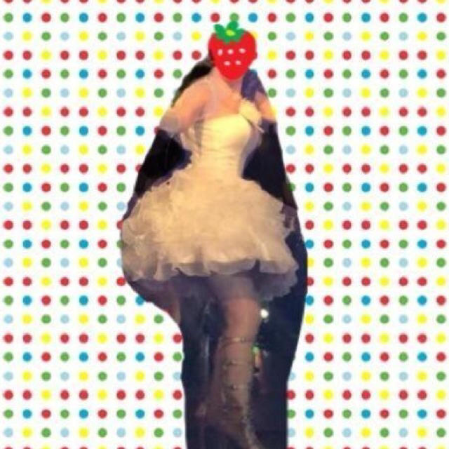 ミニウェディングドレス 結婚式二次会に♡ レディースのフォーマル/ドレス(ウェディングドレス)の商品写真
