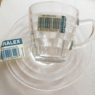 デュラレックス(DURALEX)の【未使用】Duralexガラス製デミカップ2客MADE in France(グラス/カップ)