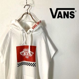 ヴァンズ(VANS)の【美品】VANS ビッグロゴ ショートスリーブ ワンピースパーカー(パーカー)