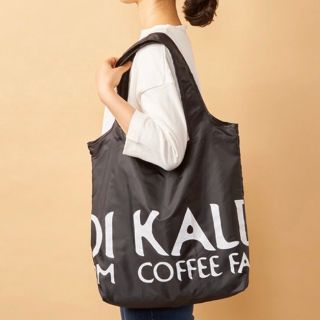 カルディ(KALDI)のカルディ　エコバッグ　黒　ブラック　エコバック　(エコバッグ)