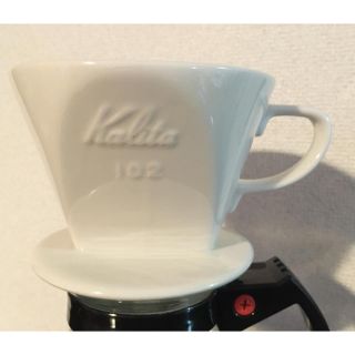 カリタ(CARITA)の【送料無料】カリタ　コーヒードリッパー　2〜4人用　陶器　ホワイト(調理道具/製菓道具)