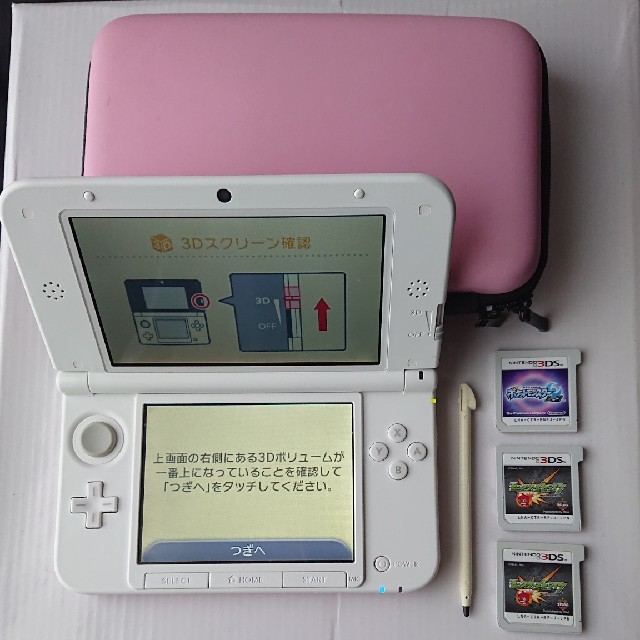 Nintendo 3DS ll ピンク&ホワイト本体 ソフト ケース まとめ売りの通販 by やん｜ラクマ