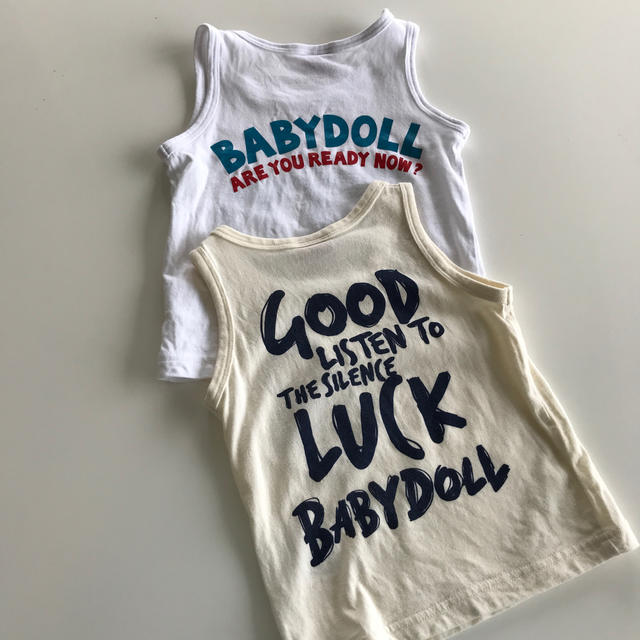 BABYDOLL(ベビードール)のタンク　二枚セット キッズ/ベビー/マタニティのキッズ服男の子用(90cm~)(Tシャツ/カットソー)の商品写真