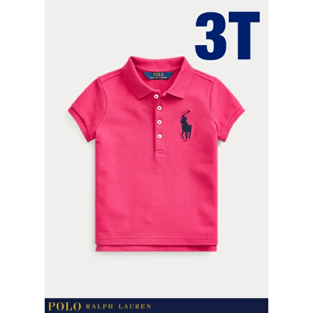 POLO RALPH LAUREN(ポロラルフローレン)の【Ralph Lauren】Big Pony ストレッチメッシュ ポロシャツ キッズ/ベビー/マタニティのキッズ服女の子用(90cm~)(Tシャツ/カットソー)の商品写真