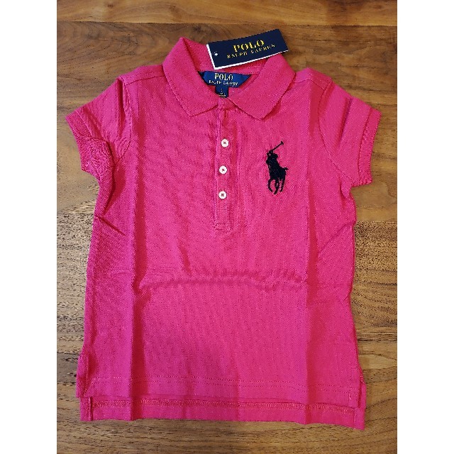 POLO RALPH LAUREN(ポロラルフローレン)の【Ralph Lauren】Big Pony ストレッチメッシュ ポロシャツ キッズ/ベビー/マタニティのキッズ服女の子用(90cm~)(Tシャツ/カットソー)の商品写真