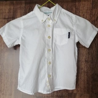 半袖シャツ　ワイシャツ　白　95センチ　ボーイズ　男の子(ドレス/フォーマル)