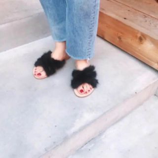 トゥデイフル(TODAYFUL)の 【todayful】Mink Fur Sandal(サンダル)