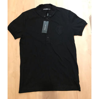 ドルチェアンドガッバーナ(DOLCE&GABBANA)のDOLCE&GABBANA ポロシャツ 黒 新品未使用(ポロシャツ)