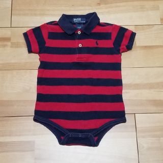 ポロラルフローレン(POLO RALPH LAUREN)のポロラルフローレン　RALPH LAUREN　ロンパース　80　赤　紺　ボーダー(ロンパース)