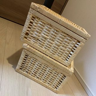 ムジルシリョウヒン(MUJI (無印良品))の＊バスケット かご 収納＊　2点セット♪(バスケット/かご)