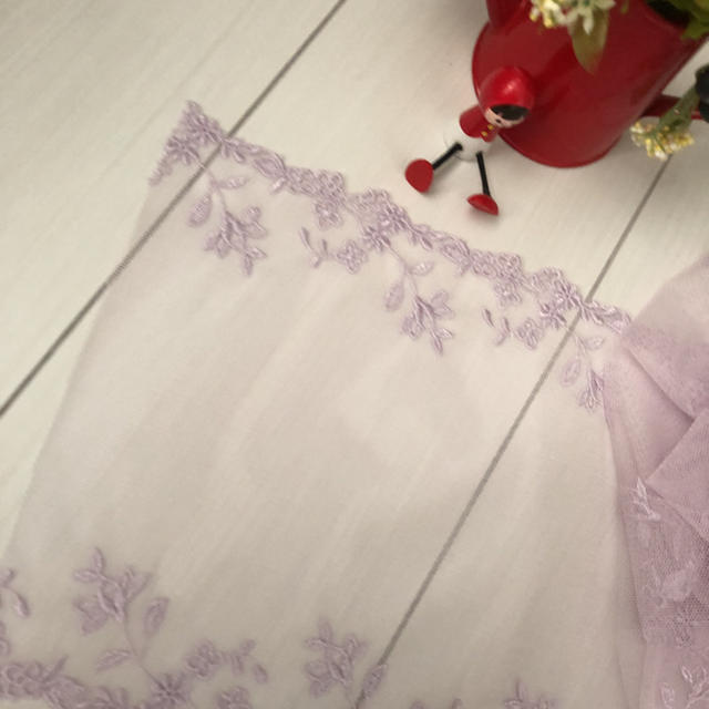 レース　薄紫色 ハンドメイドの素材/材料(生地/糸)の商品写真