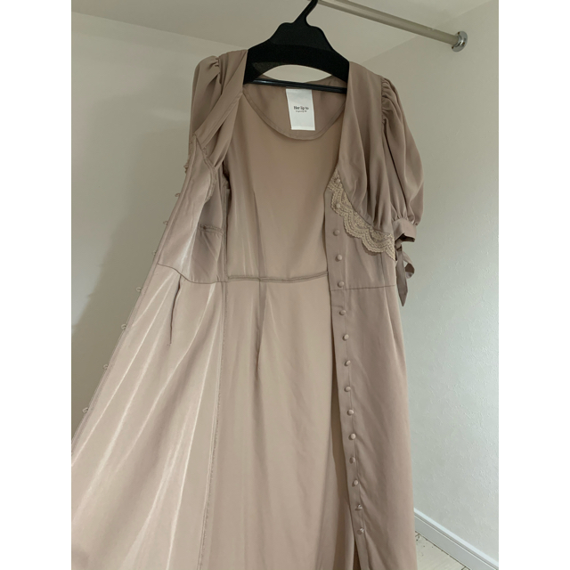 herlipto/Lace Trimmed Smooth Satin Dressの通販 by ちゅん's shop